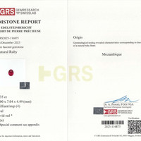 2.35 Ct. Ruby from Mozambique Scan Report