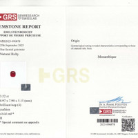 3.52 Ct. Ruby from Mozambique Scan Report