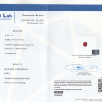 3.52 Ct. Ruby from Mozambique Scan Report