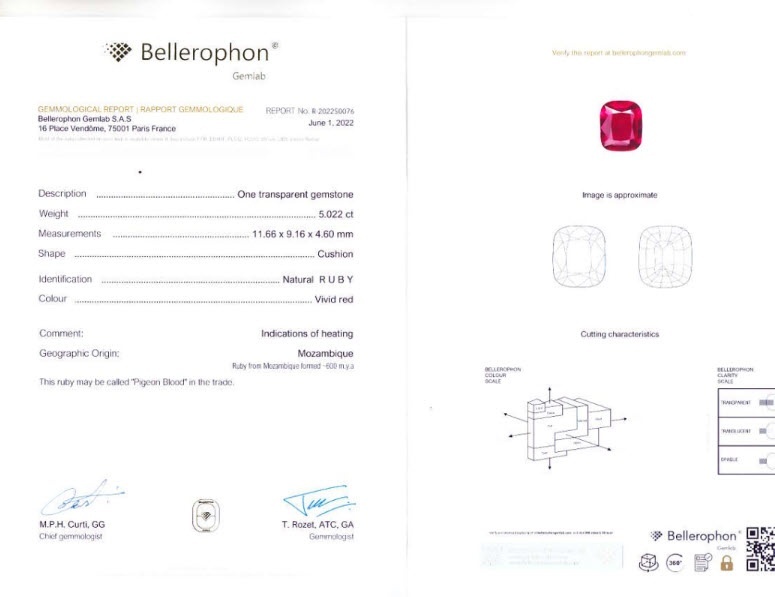 5.01 Ct. Ruby from Mozambique