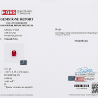5.01 Ct. Ruby from Mozambique Scan Report