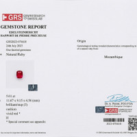5.01 Ct. Ruby from Mozambique Scan Report