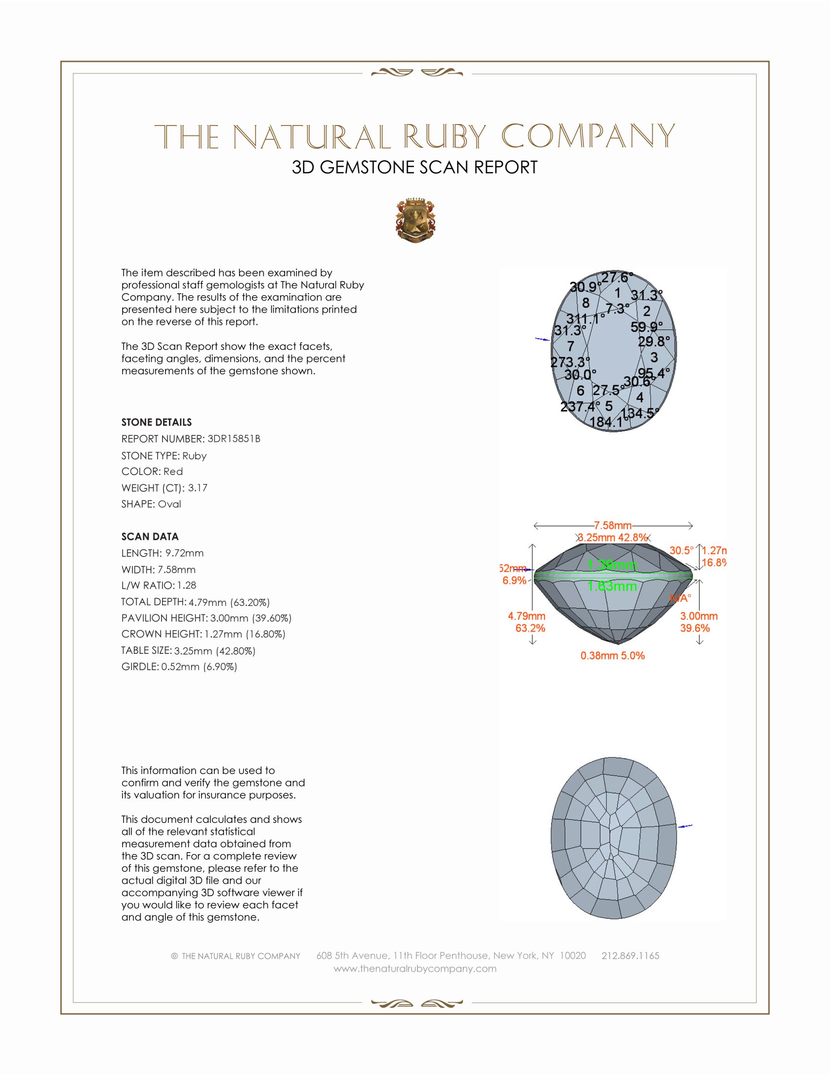 3.17 Ct. Ruby from Mozambique