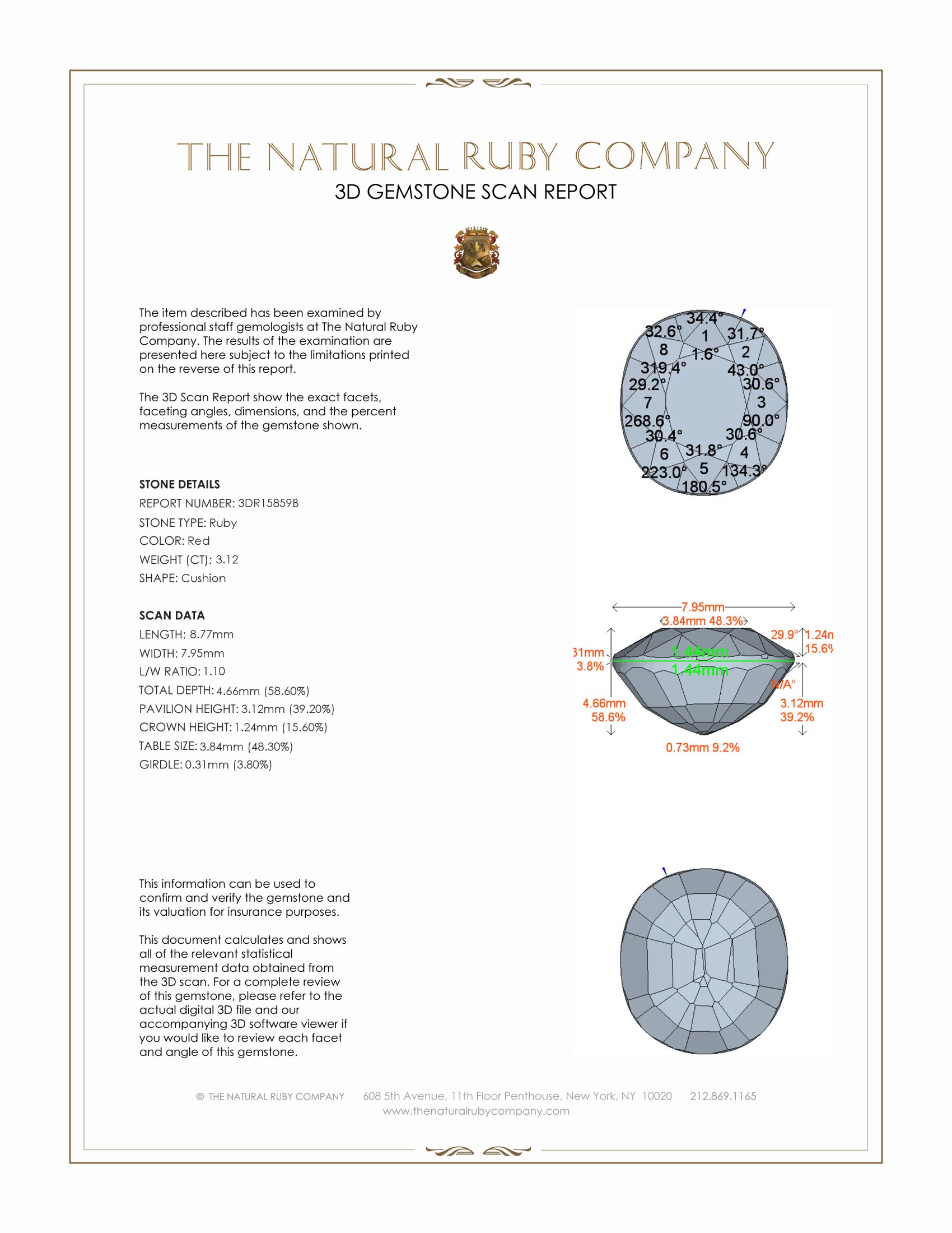 3.12 Ct. Ruby from Mozambique