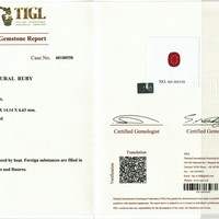 9.97 Ct. Ruby from Mozambique Scan Report