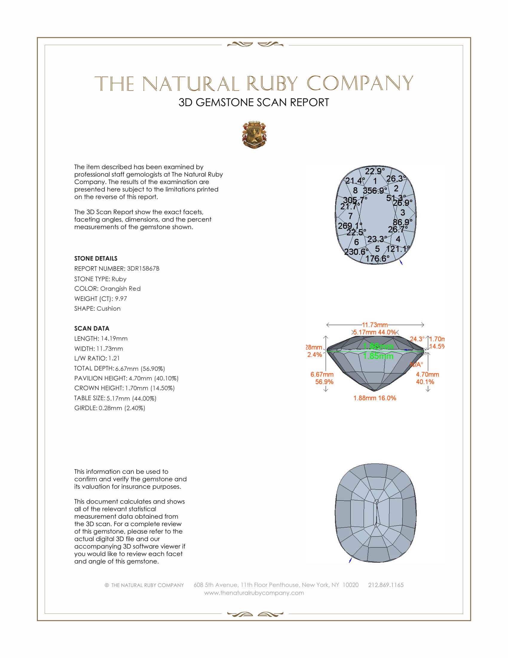 9.97 Ct. Ruby from Mozambique