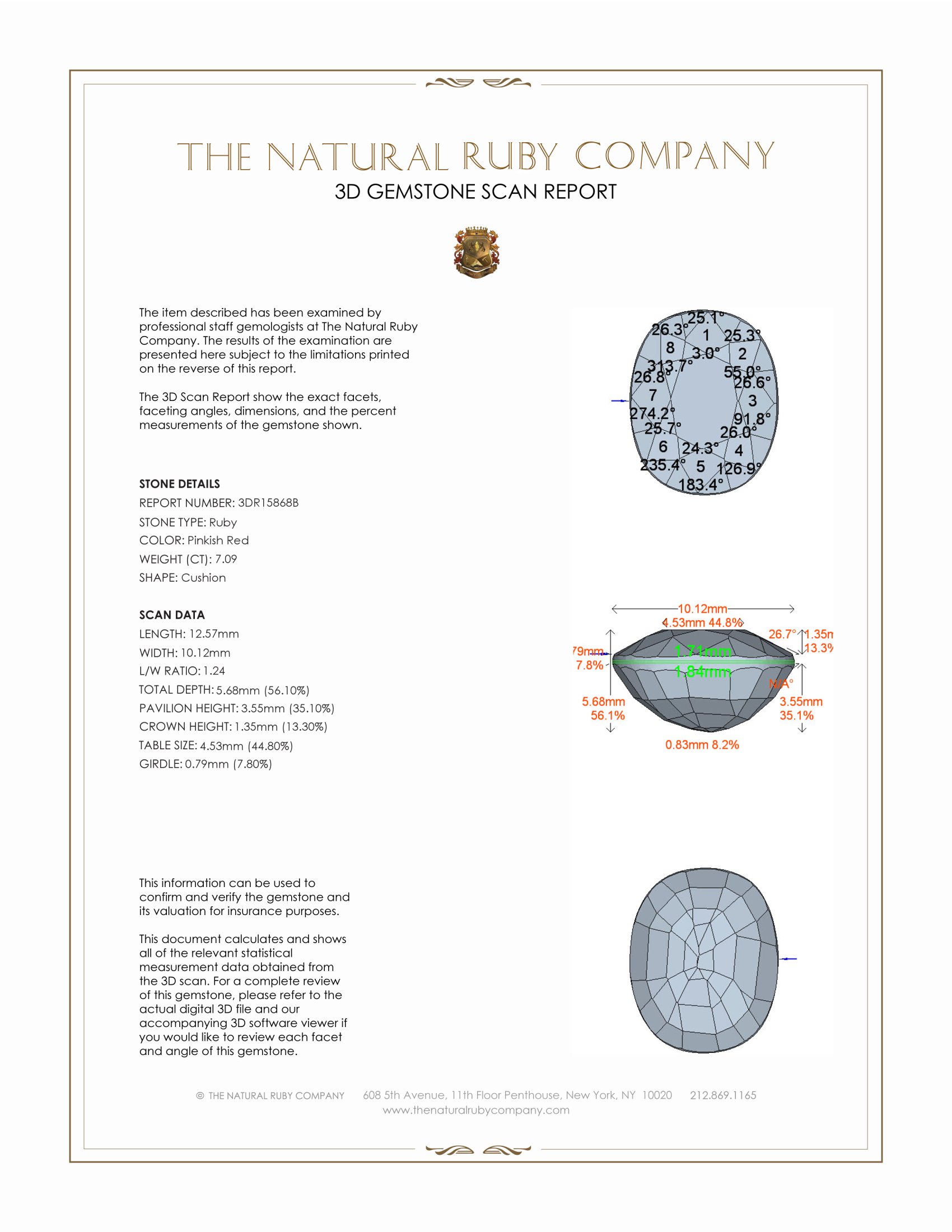 7.09 Ct. Ruby from Mozambique