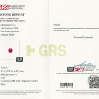 3.04 Ct. Ruby from Burma (Myanmar) Scan Report