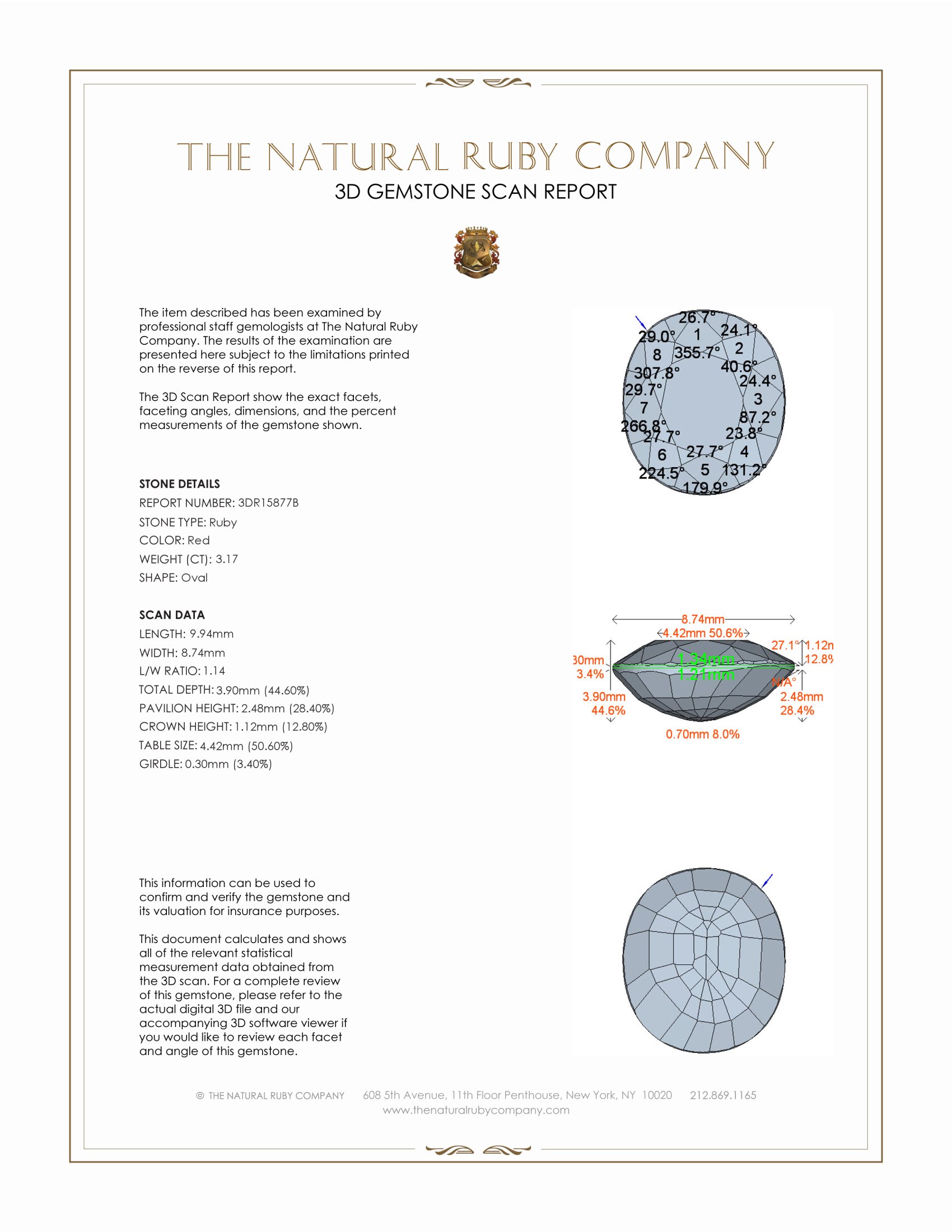 3.17 Ct. Ruby from Burma (Myanmar)