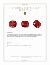 3.01 Ct. Ruby from Mozambique Appraisal
