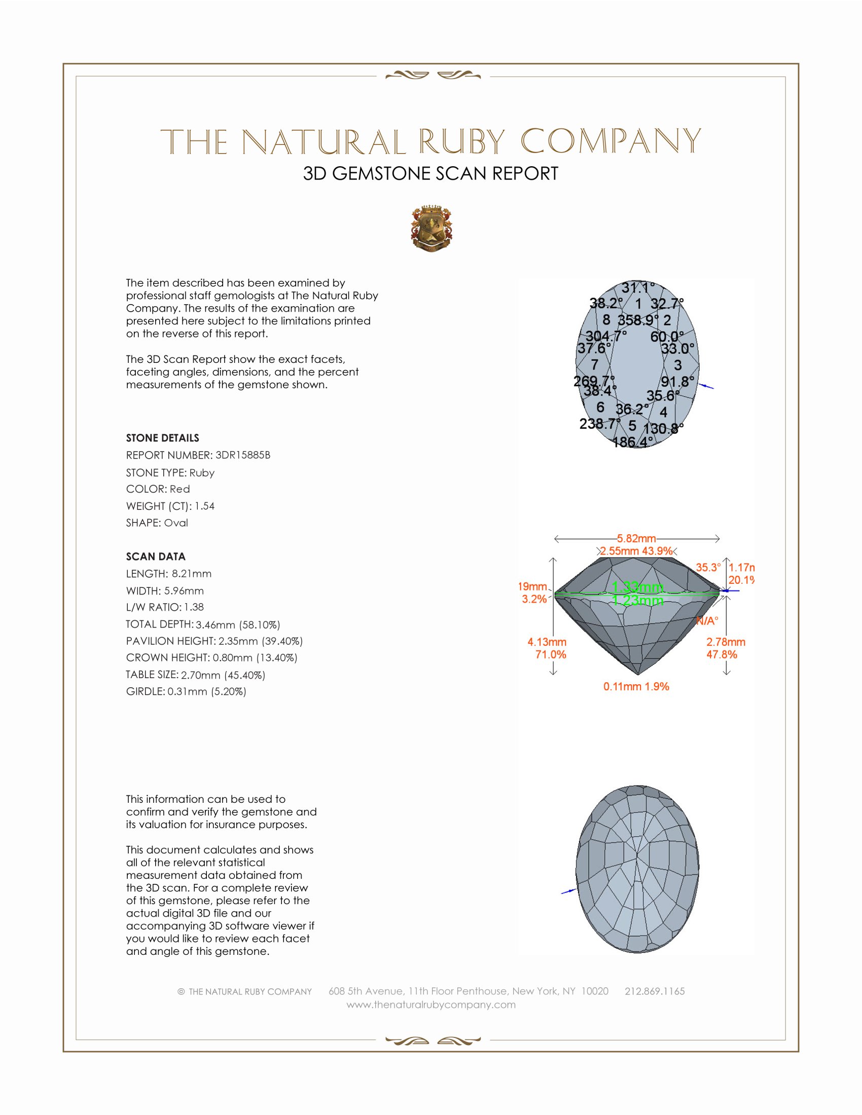1.54 Ct. Ruby from Mozambique