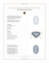 2.18 Ct. Ruby from Mozambique 3 D Scan Report