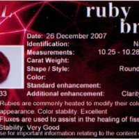 4.72 Ct. Cabochon Ruby from Mozambique Scan Report