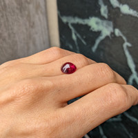 4.72 Ct. Cabochon Ruby from Mozambique Life Style
