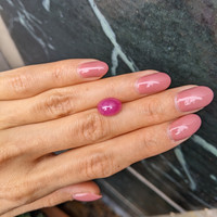 6.05 Ct. Cabochon Ruby from Mozambique Life Style