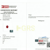 4.03 Ct. Ruby from Mozambique Scan Report