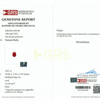 4.01 Ct. Ruby from Mozambique Scan Report