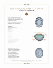 4.01 Ct. Ruby from Mozambique 3 D Scan Report