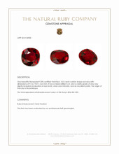 3.53 Ct. Ruby from Mozambique Appraisal