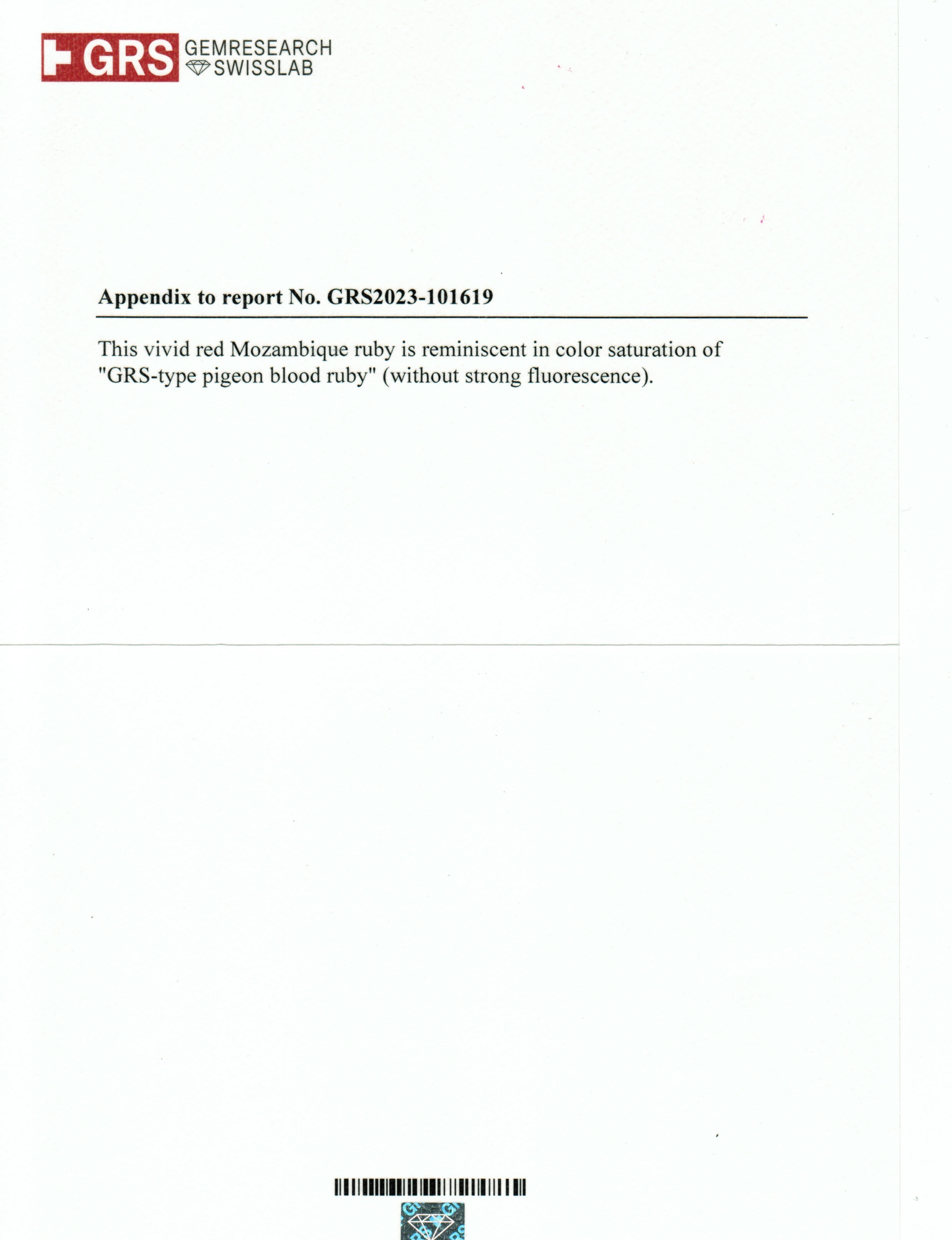 3.53 Ct. Ruby from Mozambique