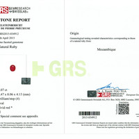 3.07 Ct. Ruby from Mozambique Scan Report