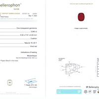 3.04 Ct. Ruby from Mozambique Scan Report