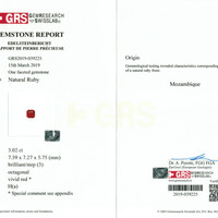 3.02 Ct. Ruby from Mozambique Scan Report
