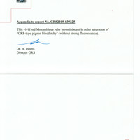 3.02 Ct. Ruby from Mozambique Scan Report