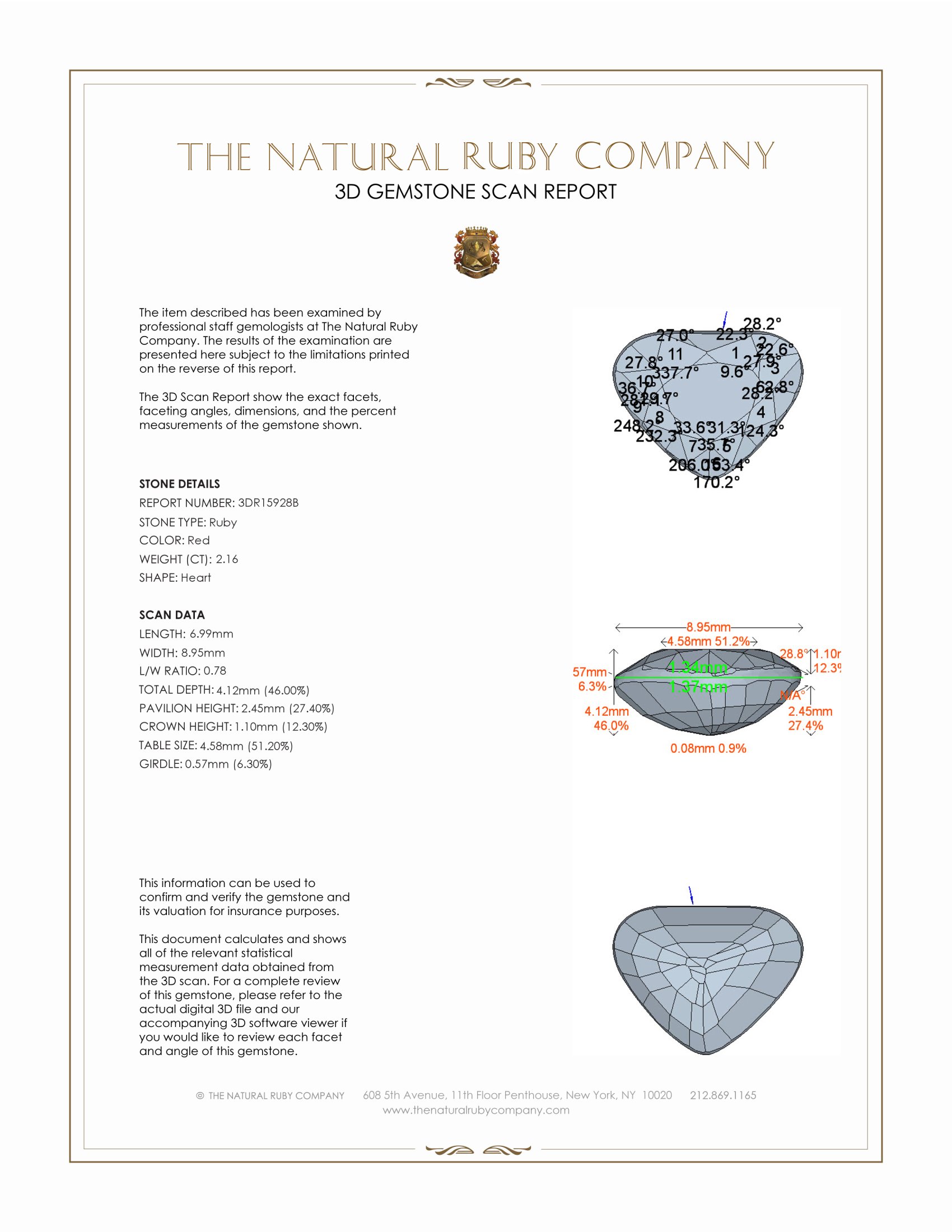 2.16 Ct. Ruby from Mozambique