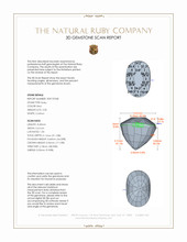 2.05 Ct. Ruby from Mozambique 3 D Scan Report