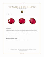 2.02 Ct. Pinkish Red Ruby from Mozambique Appraisal