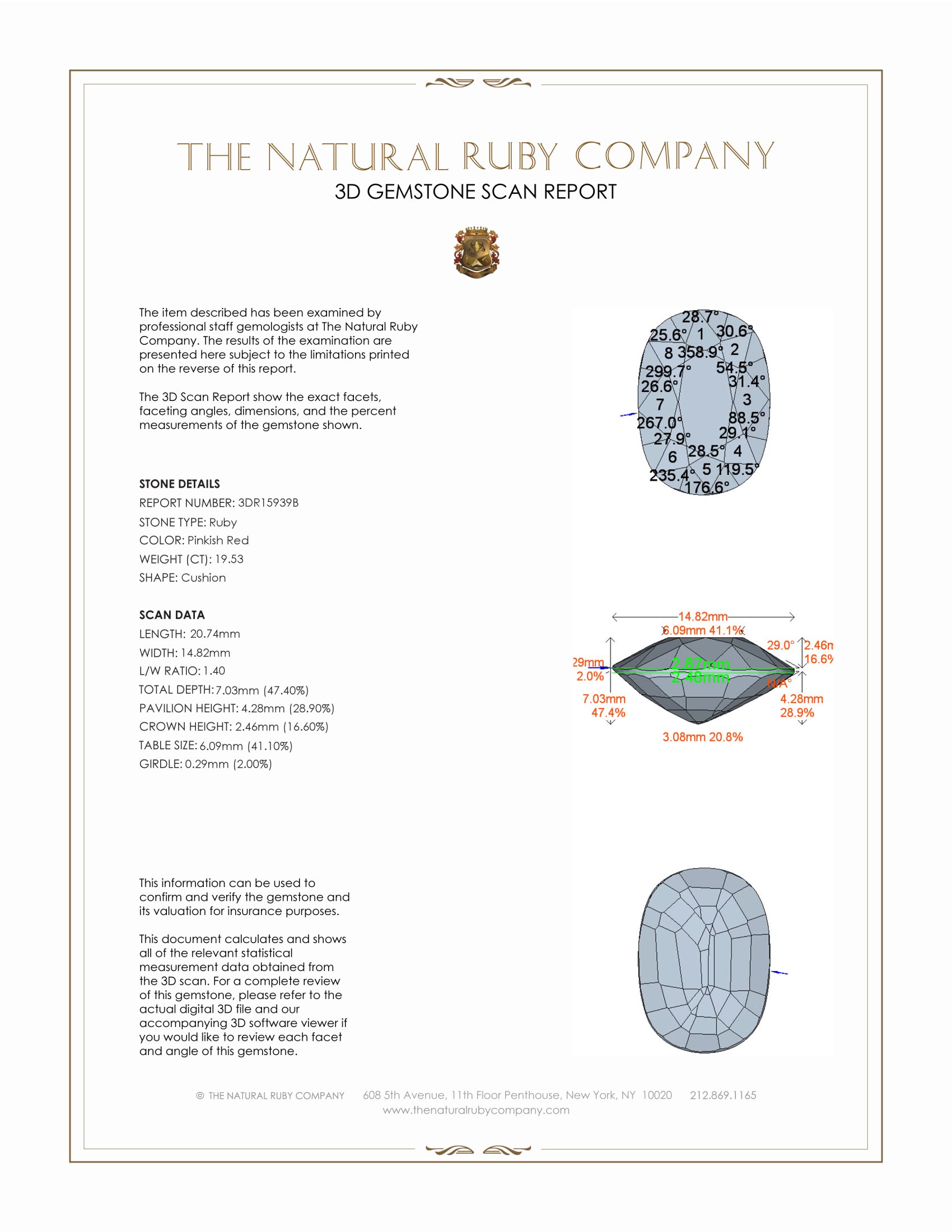 19.53 Ct. Ruby from Mozambique