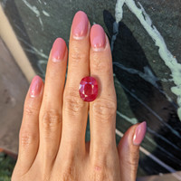 12.39 Ct. Ruby from Mozambique Life Style
