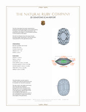 11.04 Ct. Ruby from Mozambique 3 D Scan Report