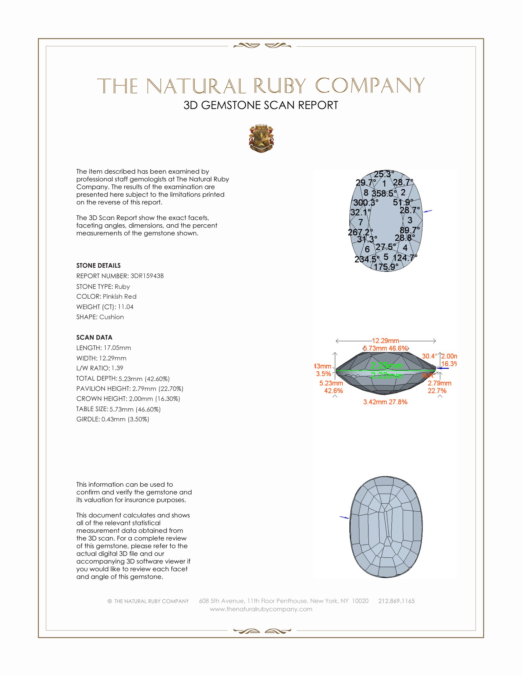 11.04 Ct. Ruby from Mozambique
