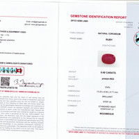 5.49 Ct. Ruby from Mozambique Scan Report