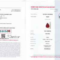 8.41 Ct. Ruby from Mozambique Scan Report