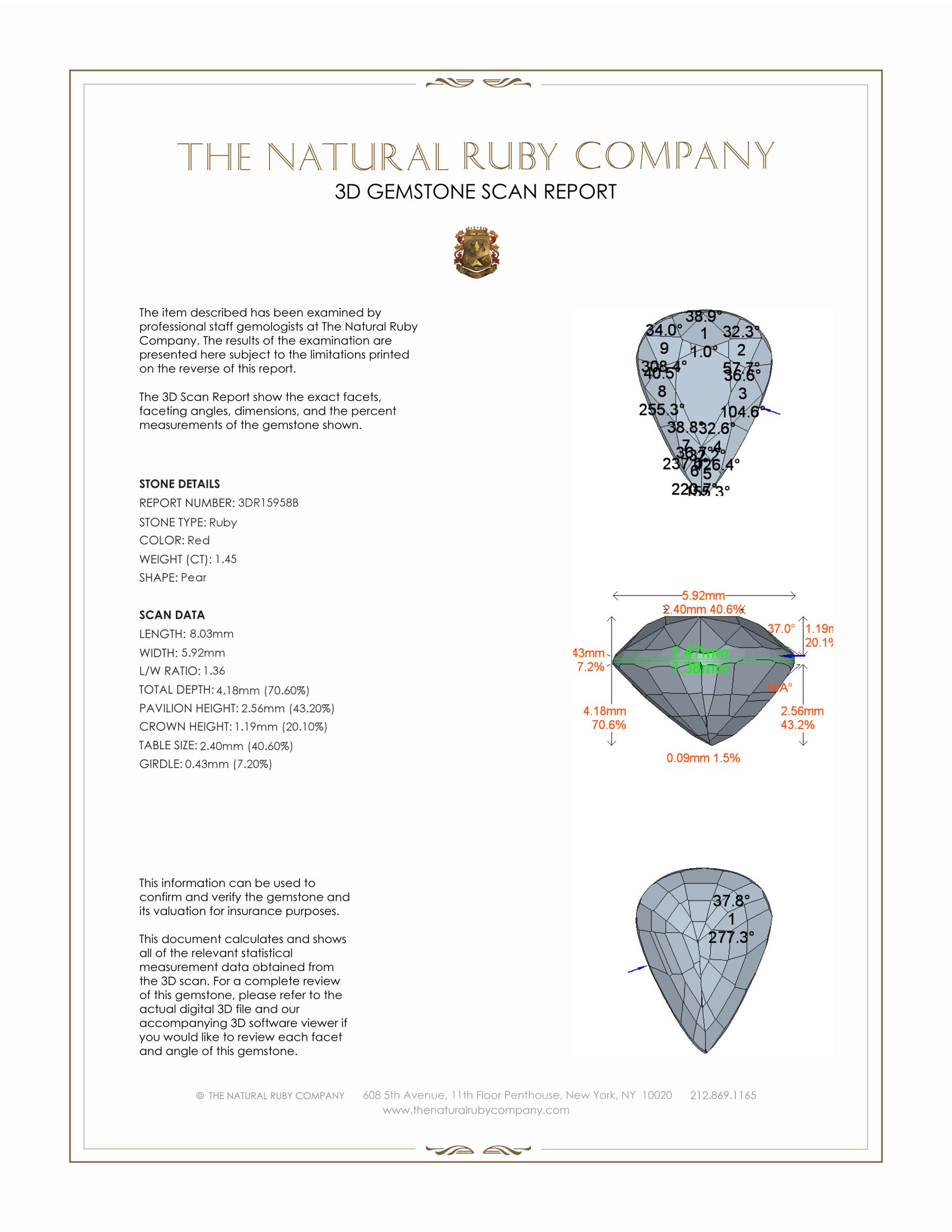 1.45 Ct. Ruby from Mozambique