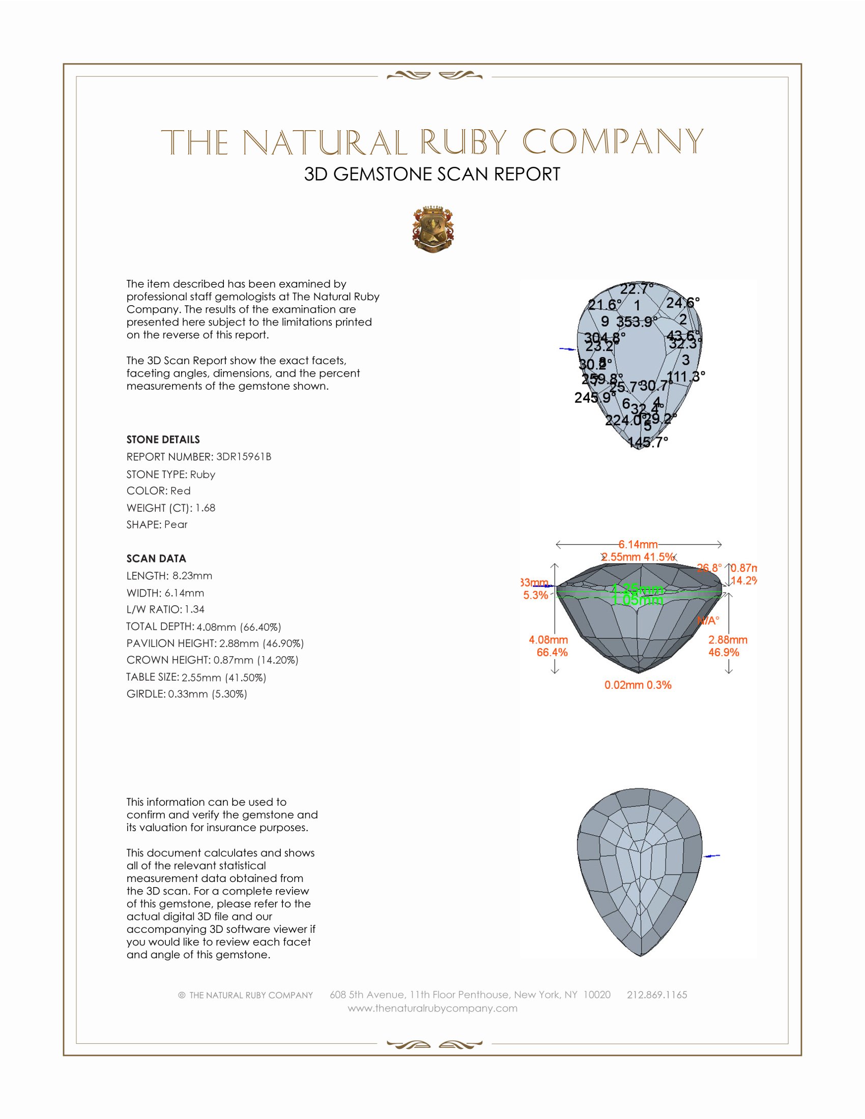 1.68 Ct. Ruby from Mozambique