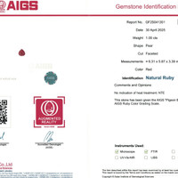 1.00 Ct. Ruby from Mozambique Scan Report
