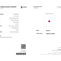 0.93 Ct. Ruby from Burma (Myanmar) Scan Report
