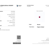 0.93 Ct. Ruby from Burma (Myanmar) Scan Report