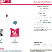 1.50 Ct. Ruby from Mozambique Scan Report