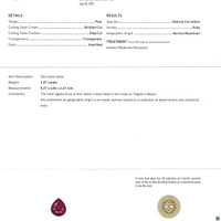 2.07 Ct. Ruby from Burma (Myanmar) Scan Report