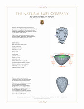 0.96 Ct. Ruby from Thailand 3 D Scan Report