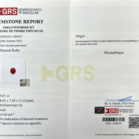3.01 Ct. Ruby from Mozambique Scan Report