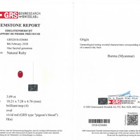 3.09 Ct. Ruby from Burma (Myanmar) Scan Report