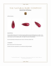 3.74 Ct. Cabochon Ruby from Mozambique Appraisal