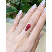 3.74 Ct. Cabochon Ruby from Mozambique Life Style