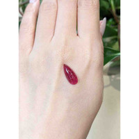 3.74 Ct. Cabochon Ruby from Mozambique Life Style